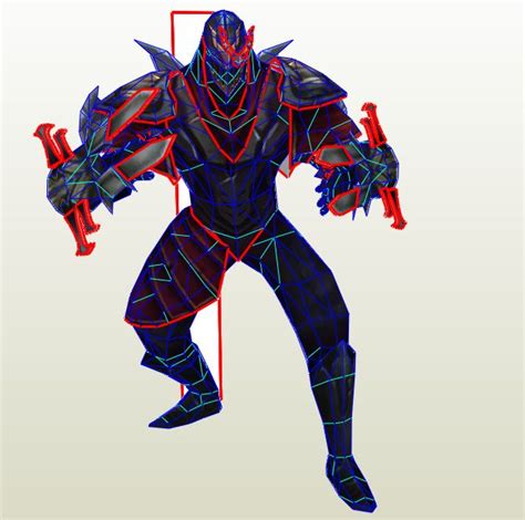 League Of Legends Zed Paper Craft Paper Crafts Paper Craft Making