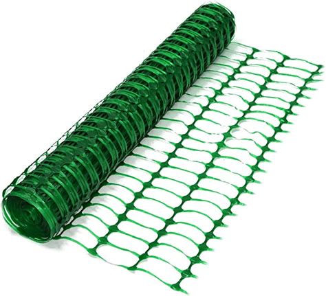Green Plastic Barrier Mesh Fencing Netting 4kg 1m X 50m Roll Amazon