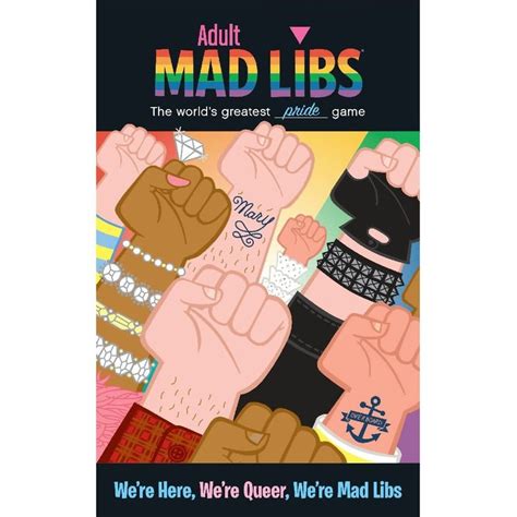 Adult Mad Libs Were Here Were Queer Were Mad Groove