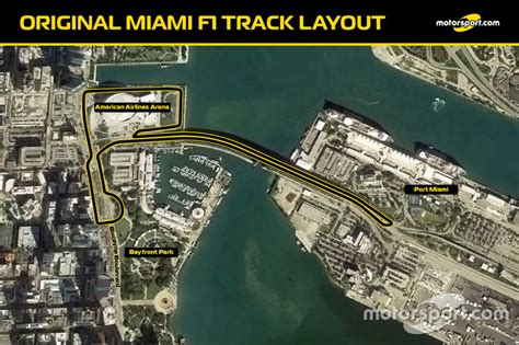 Original Miami F1 Track Layout At Miami F1 Track Possible