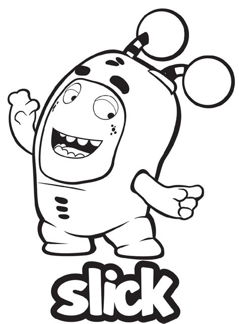 Newt Oddbods Coloring Pages Drawing Of The Oddbods Coloring Page