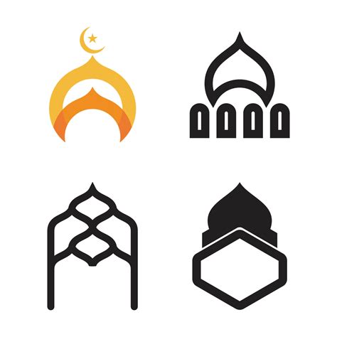 Islamic Logo Mosque 7155893 Vector Art At Vecteezy