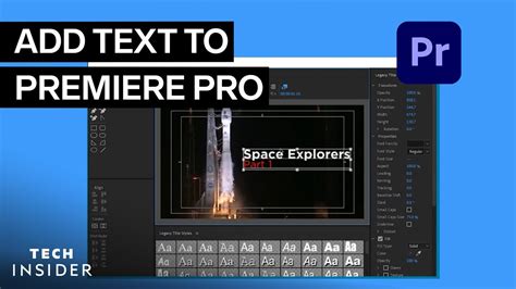 How To Add Text In Premiere Pro Cc Youtube
