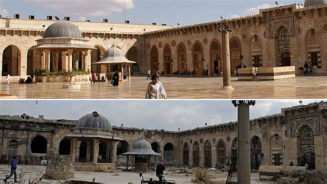 Aleppo Before And After Images Bbc News