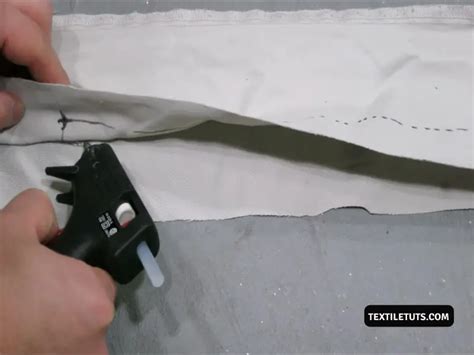 How To Apply Hot Glue On Fabrics Textiletuts