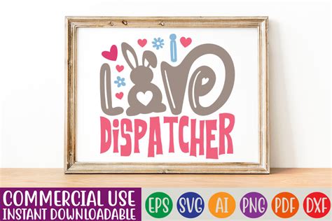 I Love Dispatcher Graphic By Designrt · Creative Fabrica