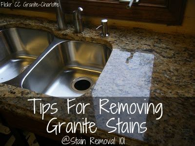 Since granite and other natural stones are remember, there is not a stain that cannot be removed from your granite counter tops. Tips For Removing Granite Stains From Countertops & More