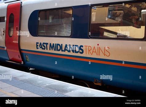 East Midlands Trains Class 222 Meridian Train At Leicester Railway