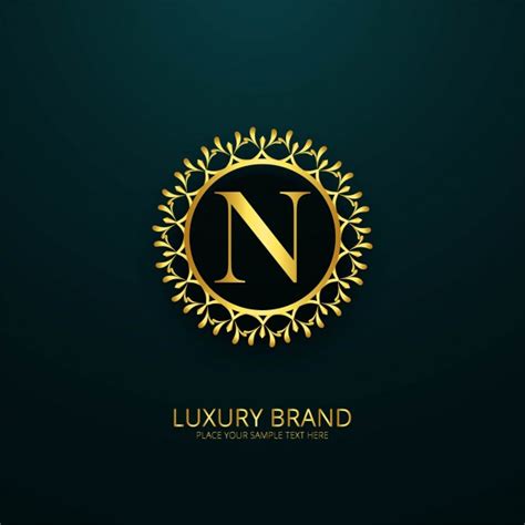 Make a logo design online or browse thousands of premium logos. Free Vector | Luxury letter n logo