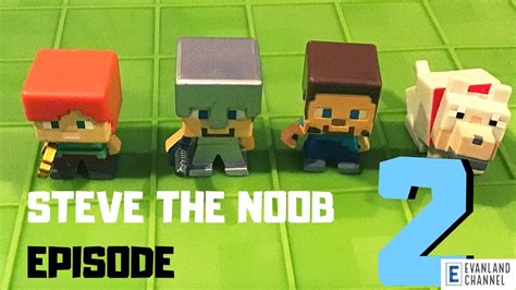 Minecraft Stop Motion Steve The Noob Episode 2 Youtube