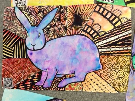 Art at Becker Middle School: Zentangle Watercolor Animals