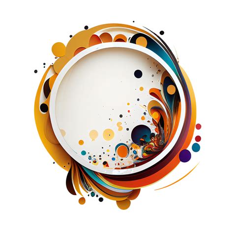 Abstract Round Frame With Transparent Background 24725080 Png