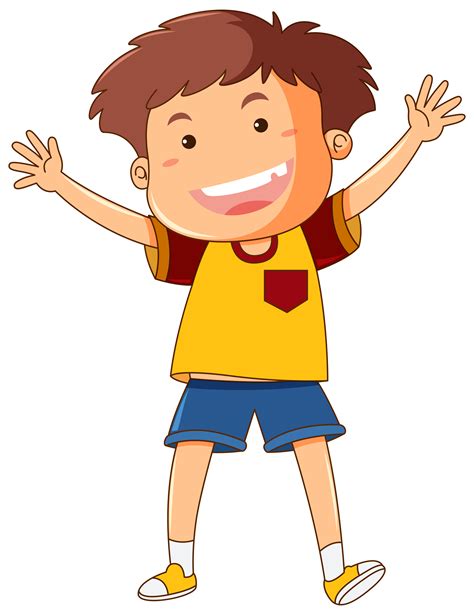 Boy With Big Smile 445916 Vector Art At Vecteezy
