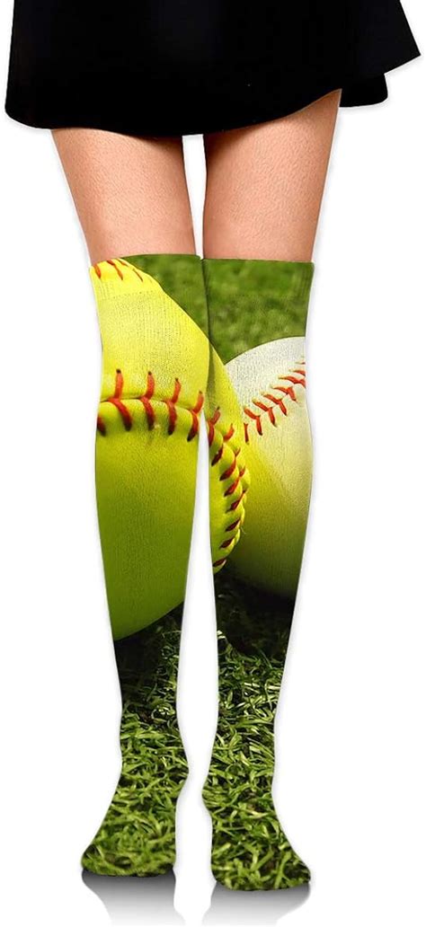 High Elasticity Girl Cotton Knee High Socks Uniform Grass Baseball Softball Women