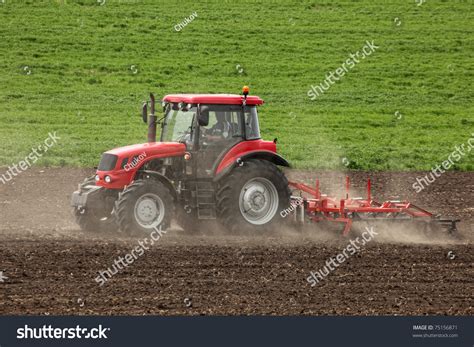 Small Scale Farming Tractor Plow Field Stock Photo 75156871 Shutterstock