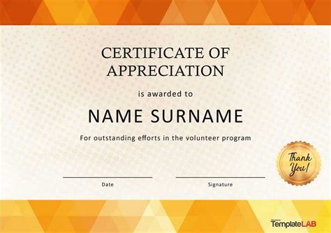 30 Free Certificate Of Appreciation Templates And Letters Pertaining To