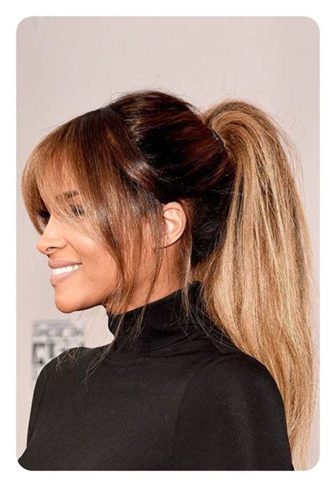 97 Amazing Ponytail With Bangs Hairstyles