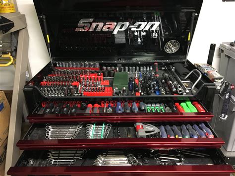 Snap On Tool Collection And Box Tool Box Tool Box Organization