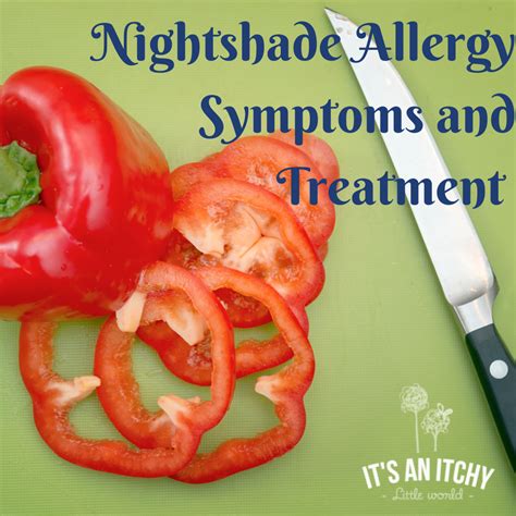 nightshade allergy symptoms and treatment