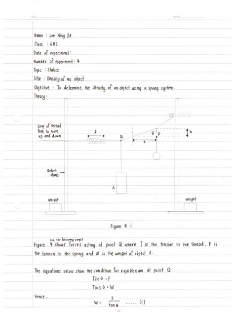 The period of oscillation ( t) of the pendulum of the shm, as well as the length ( ), must be known to determine the acceleration due to gravity. STPM Physics Practical Experiment 4 2012 Semester 1