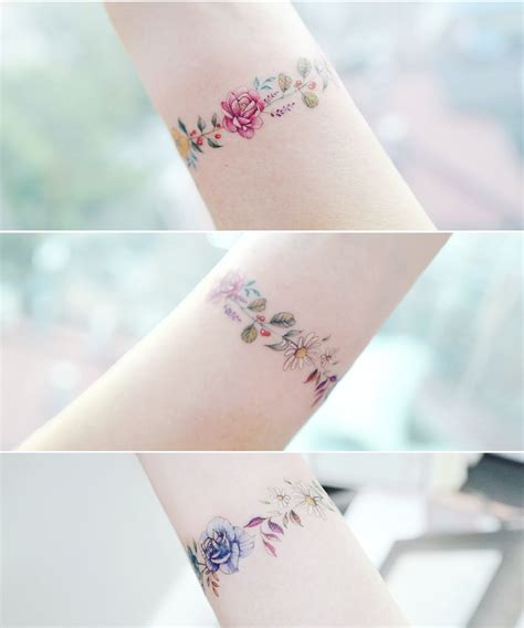 Korean Flower Tattoos