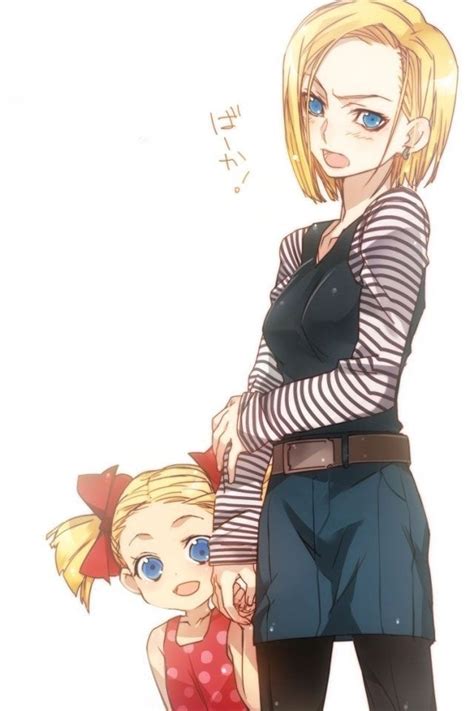 She and goku meet as. Dragonball Z android18 and her child. Really cool drawing. | Manga & Anime | Pinterest | Cool ...