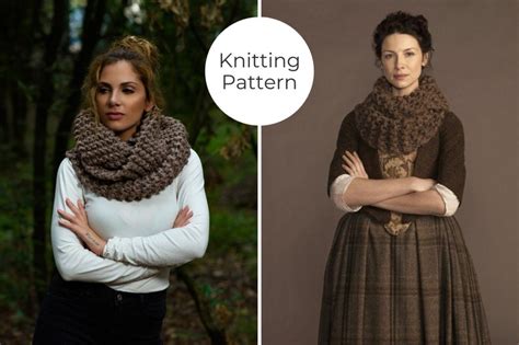 Claire S Cowl Knitting Pattern Outlander Patterns Etsy