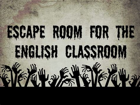 Classroom Escape Room Review Game English Classroom Teaching High