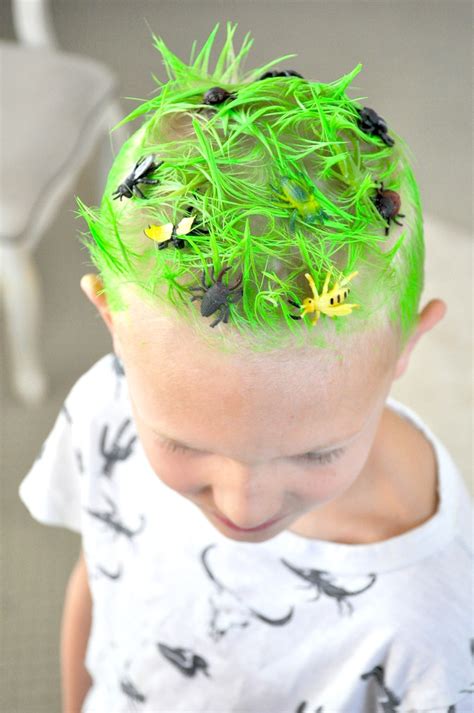Karas Party Ideas Crazy Hair Day Ideas Surfs Up Bugs And Grass