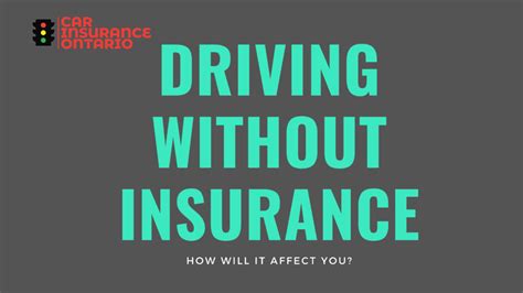 driving without insurance ontario fines penalties laws