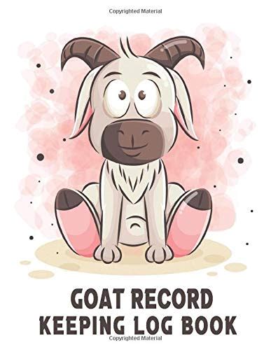 Buy Goat Record Keeping Log Book Goat Owners Book Keep Track Of Your