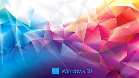 Windows 10 Wallpaper Abstract 3d Colorful Polygon Hd Wallpapers