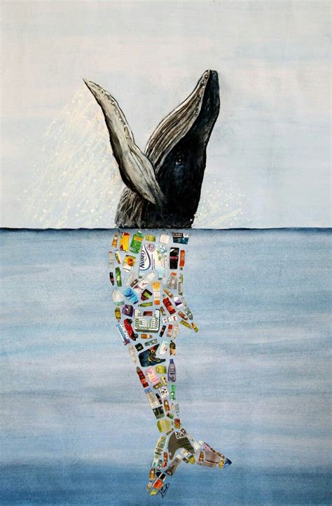 Collage Kunst Collage Art Ocean Pollution Plastic Pollution