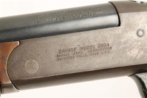 Savage Model 220a Top Break Single Shot Shotgun 12 Gauge 2 34 Chamber