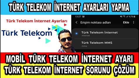 T Rk Telekom Bedava Nternet Ayarlar Mobil Tekno