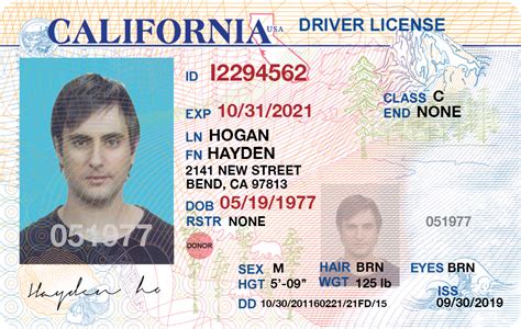 California Drivers License Template Photoshop Cadhon