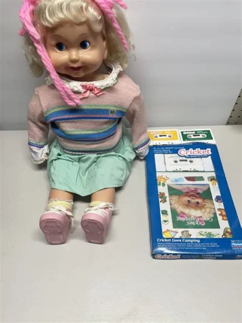 Vintage 1986 Playmates Cricket Talking Doll W Cassette Tested See