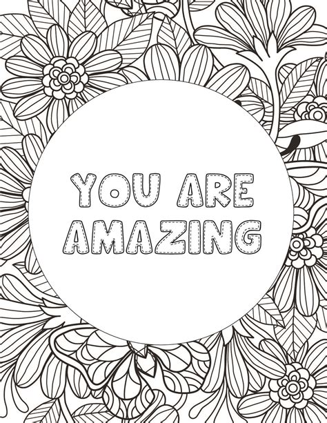 Free Printable Encouraging Coloring Pages