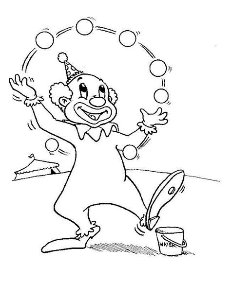 More than 600 free online coloring pages for kids: Free Printable Clown Coloring Pages For Kids