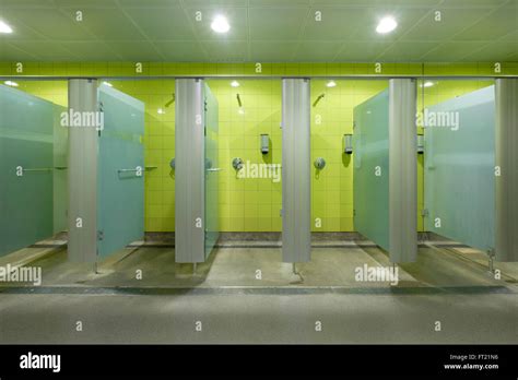 Shower Cabins At The Gym Stock Photo 100848866 Alamy
