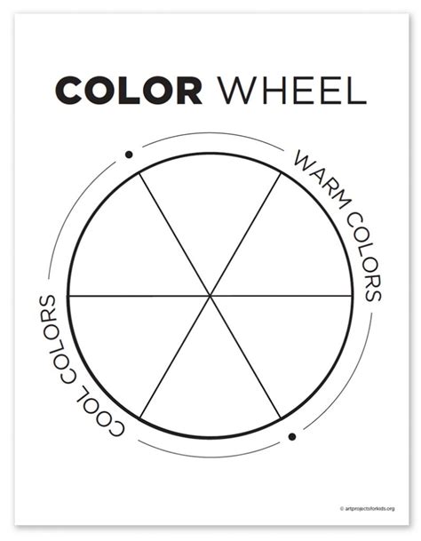 Primary Secondary Color Wheel Coloring Sheet Coloring Pages