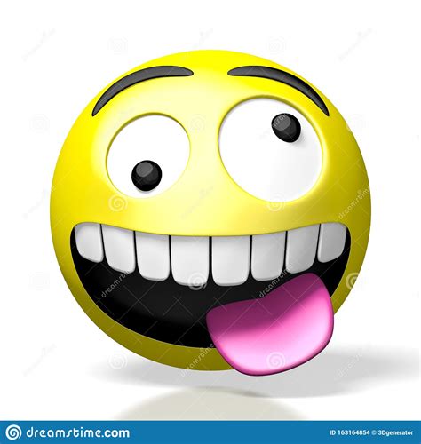 Crazy Emoji Emoticon Character Vector Illustration