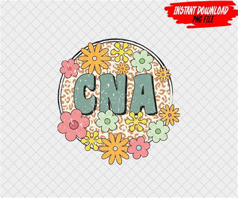Retro CNA PNG Groovy Cna Png Boho Cna Png Certified Nursing - Etsy