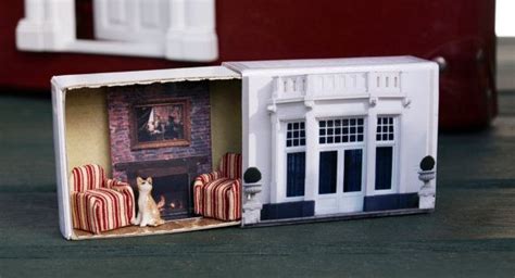 Matchbox House Miniature Room Inside A Matchbox Matchbox Crafts