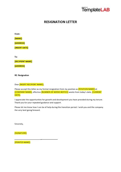 40 two weeks notice letters and resignation letter templates vitarex hu
