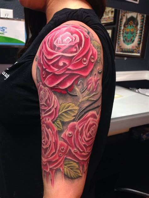 Bulk buy canada online from chinese suppliers on dhgate.com. Gorgeous, detailed rose sleeve by Drew. http://www.naturalbodyworksmassage.com/ | Rose sleeve ...