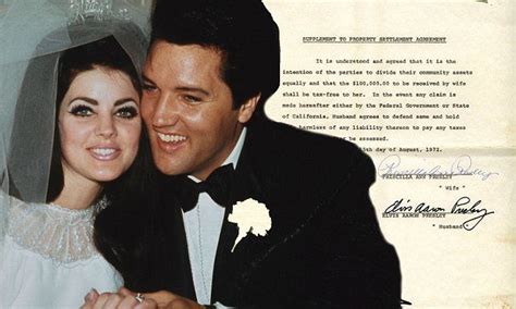 Elvis And Priscilla Presley S Divorce Papers Go Up For Auction