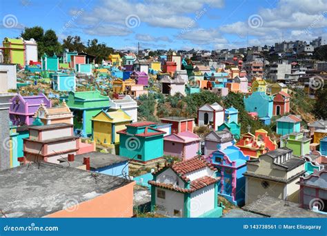 Colorful Cemetery In Chichicastenango Guatemala Stock Image Image Of