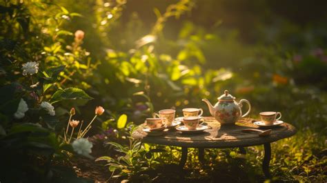 Enchanted Garden Tea Party Fairy Tale Tea Set Magical Outdoor Tea