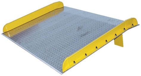 Aluminum Truck Dock Board With Steel Safety Curbs 10000 Lb